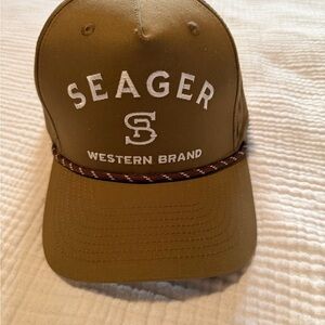 Seager Western Brand Brown Hat